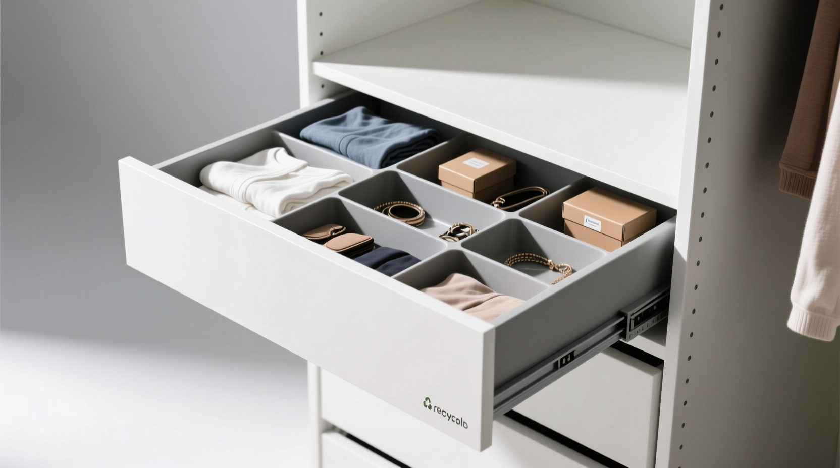 closet drawer organizers removable vs fixed grids
