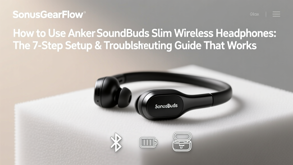 Anker SoundBuds Slim Setup & Troubleshooting Guide