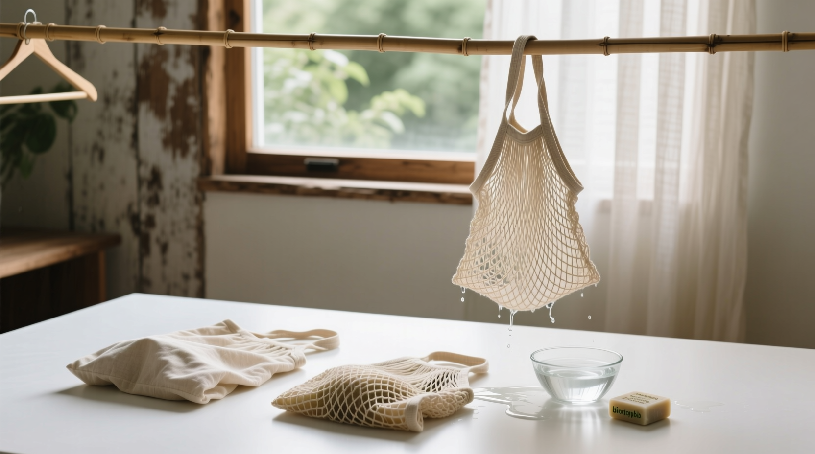 how to sanitize produce bags without shrinking