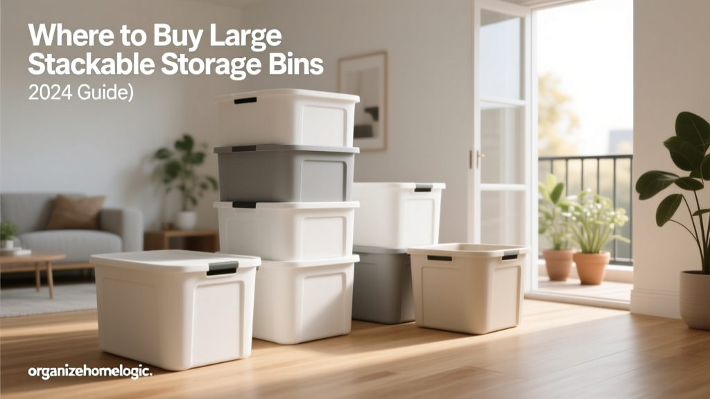 Where to Buy Large Stackable Storage Bins (2024 Guide)