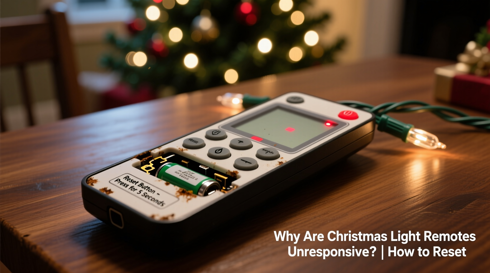 why are some christmas light remotes unresponsive and how to reset them