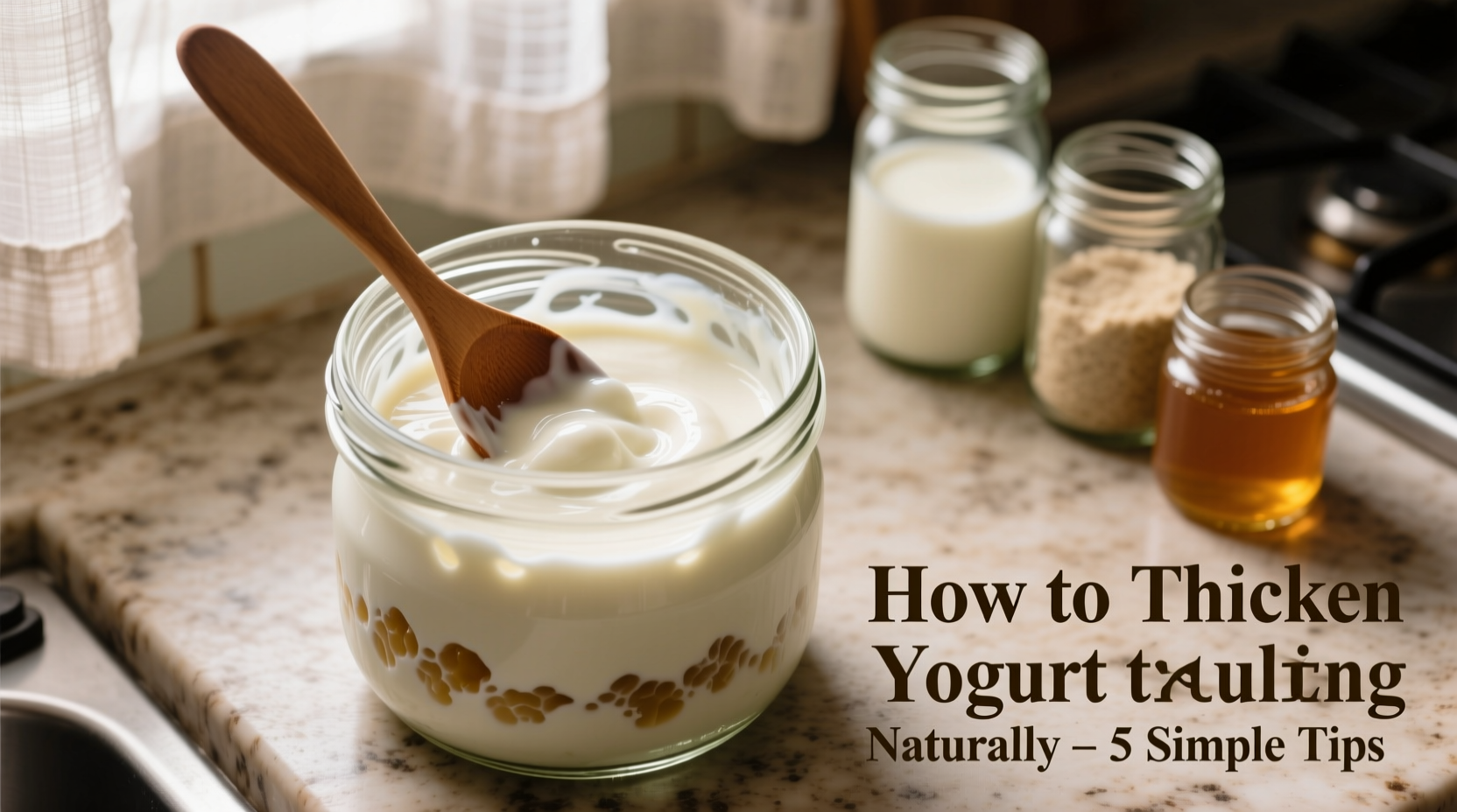 why is my homemade yogurt too runny how to thicken it naturally