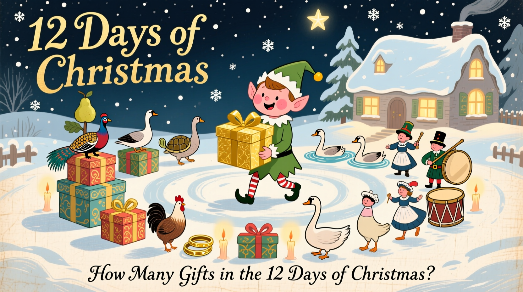 how many gifts in the 12 days of christmas song