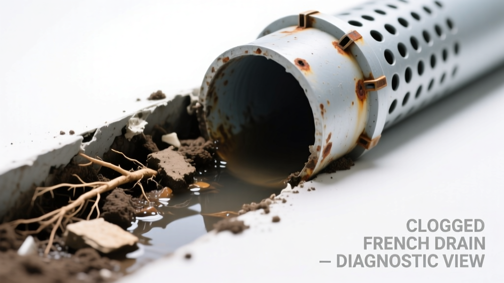 French Drain Clogged and Not Working at All: Quick Diagnosis