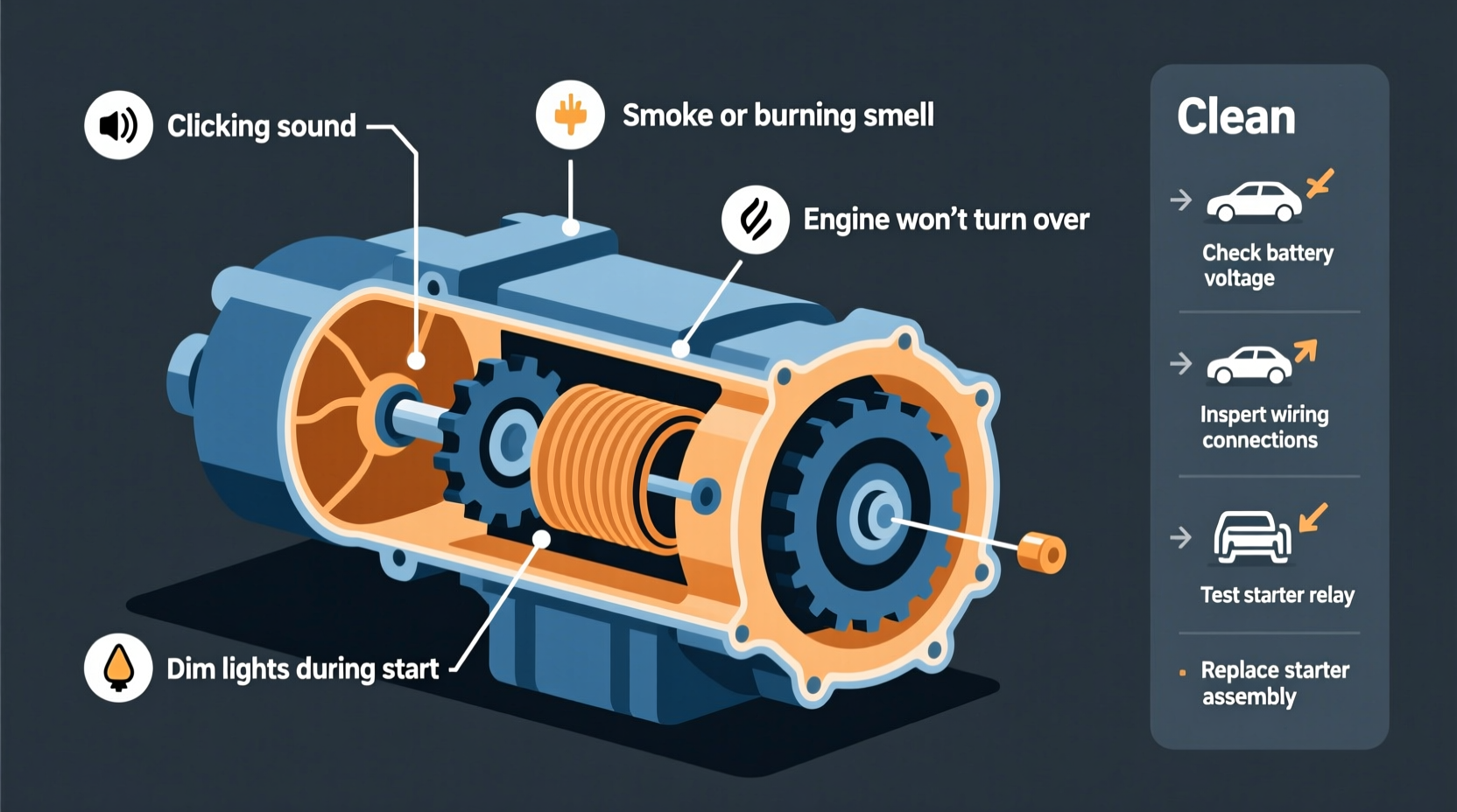 how to tell if car starter is bad