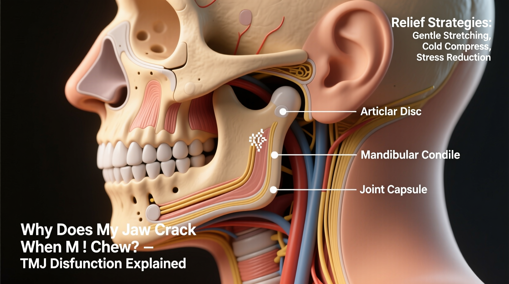 why does my jaw crack when i chew and how to ease the discomfort
