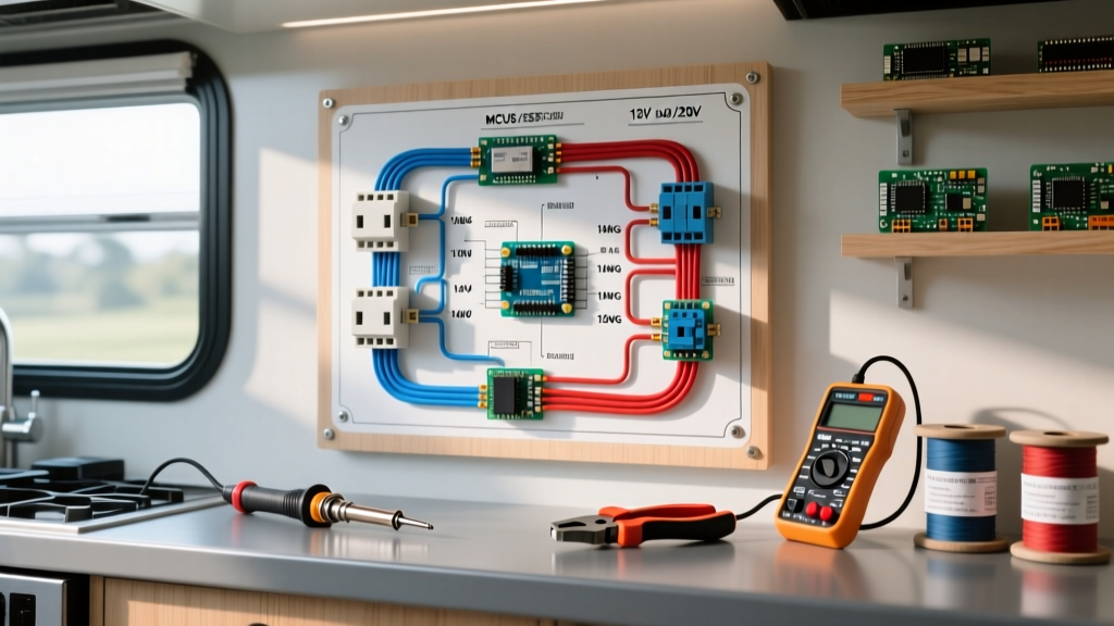 RV Kitchen Electrical Wiring Diagram: 12V & 120V Guide