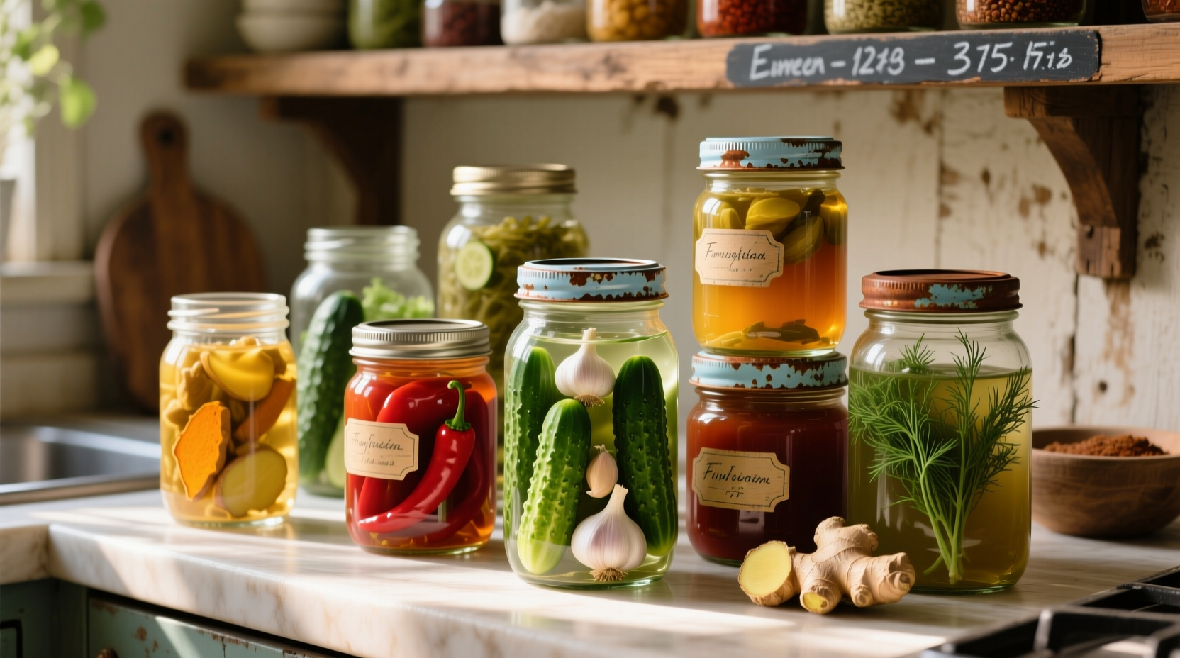 reuse old pickle jars for even more flavorful homemade