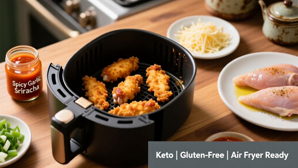 Keto Buffalo Chicken Tenders (Air Fryer)