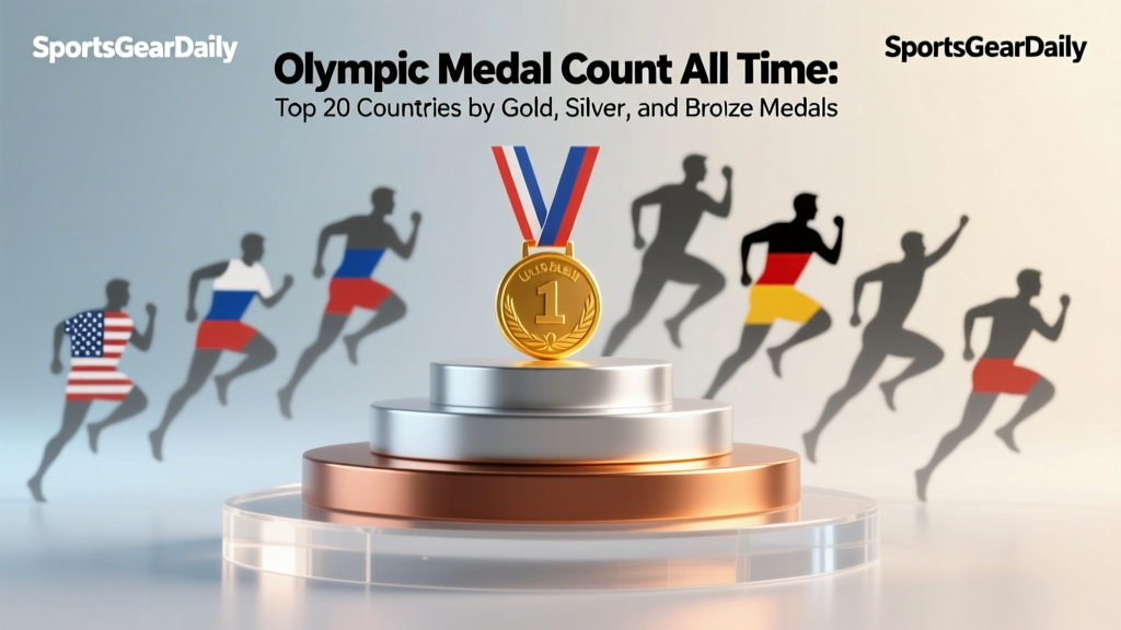 Olympic Medal Count All Time: Top 20 Countries by Gold, Silver, and Bronze Medals