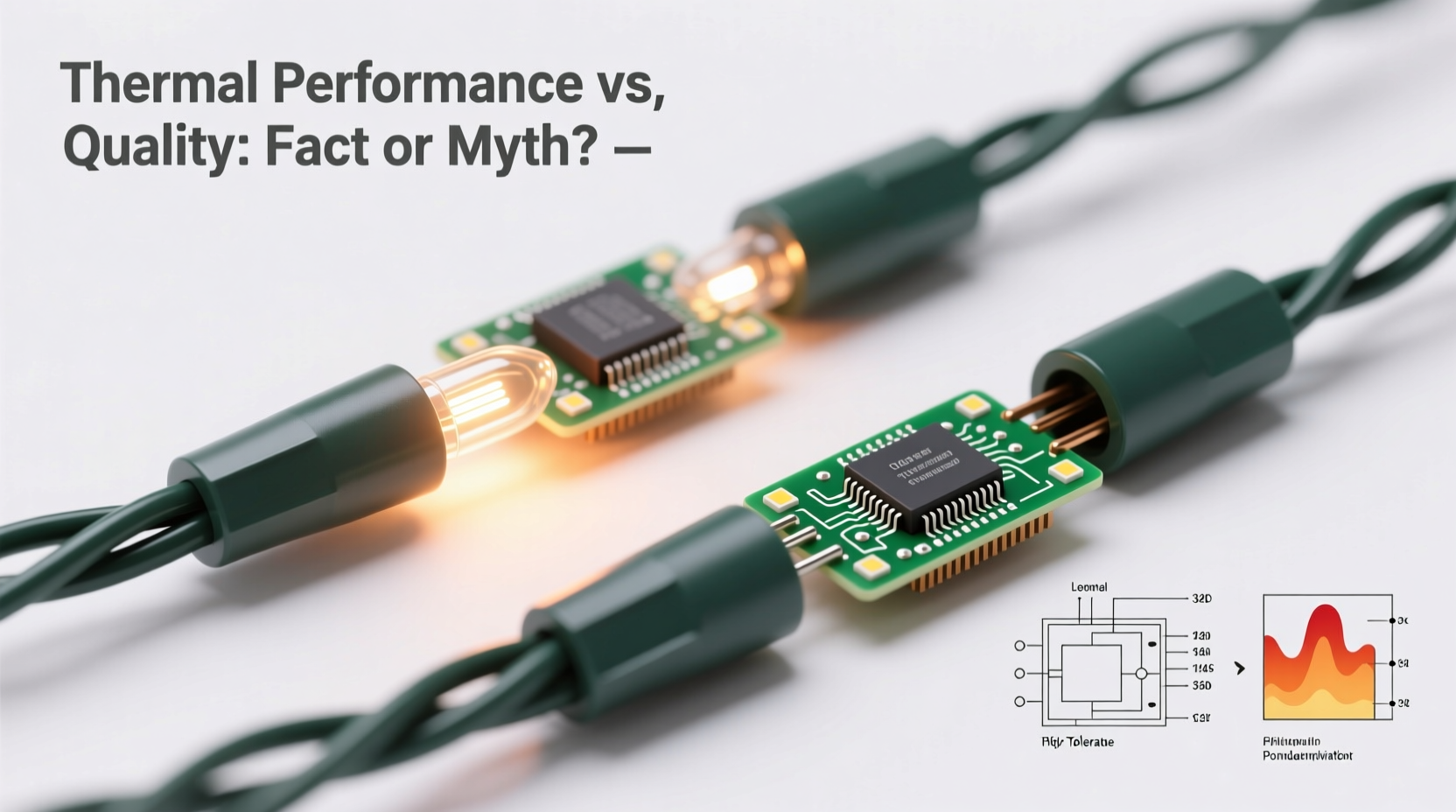 why do some led christmas lights get warm while others stay cool and does warmth indicate quality