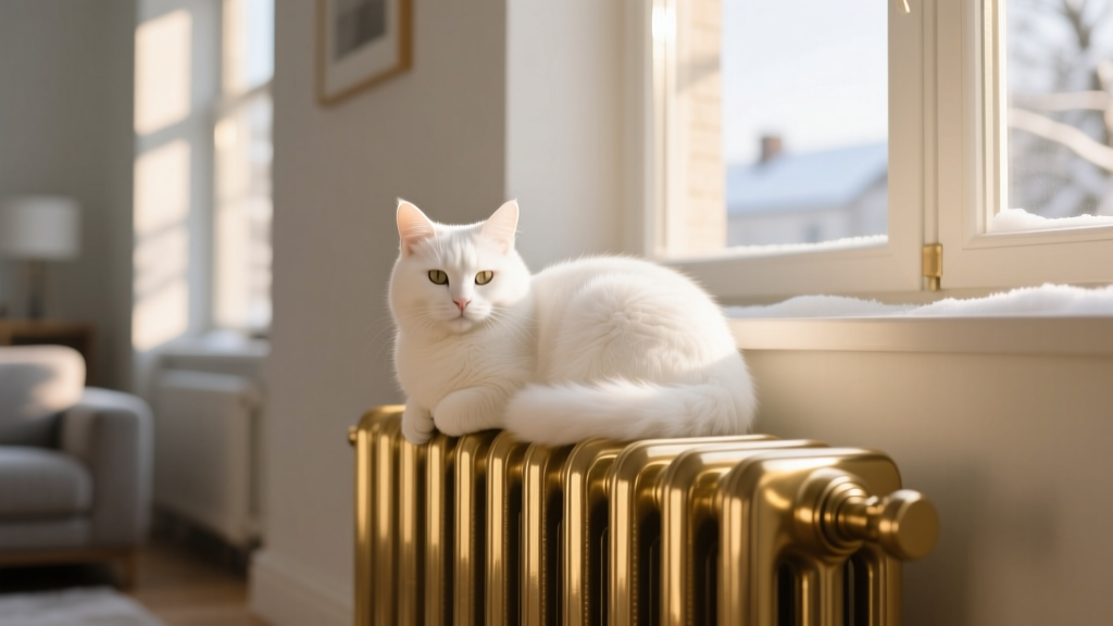 Why Cats Sit on the Radiator in Winter