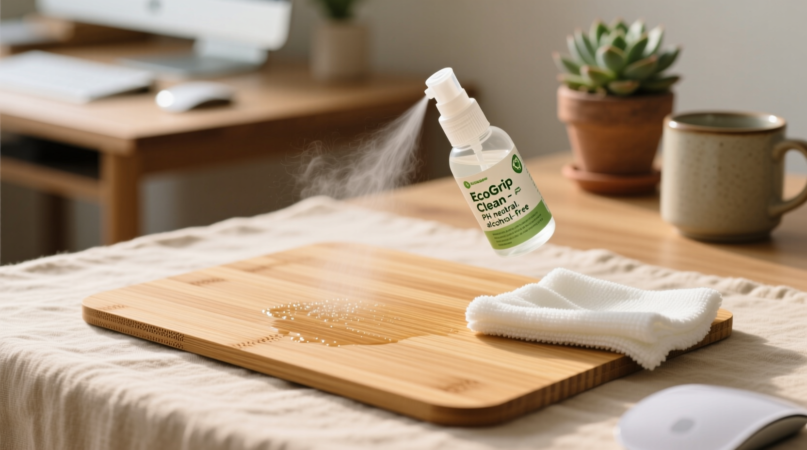 eco friendly cleaning tips for bamboo mouse pads