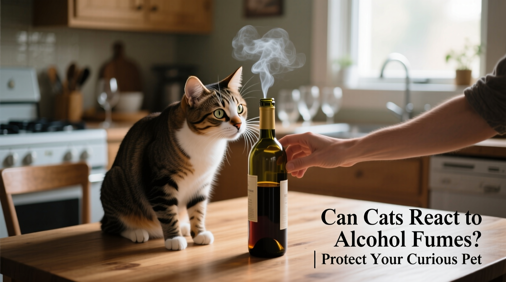 can cats react to alcohol fumes and how to protect curious pets