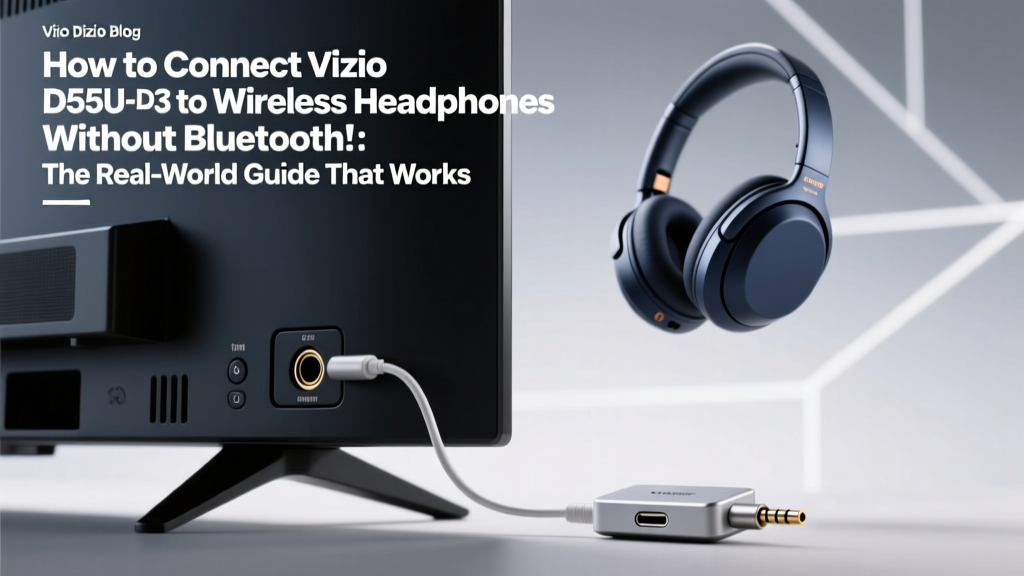 Vizio D58U-D3 Wireless Headphones: No Bluetooth Fix (2026)