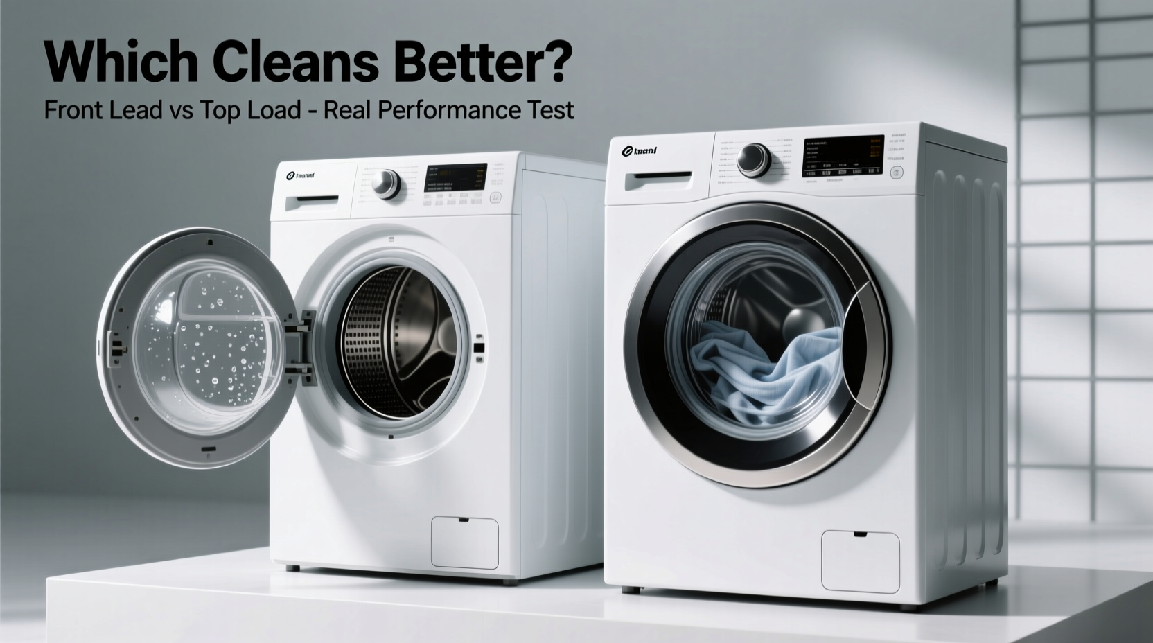 top loading washing machine vs front load which actually cleans better