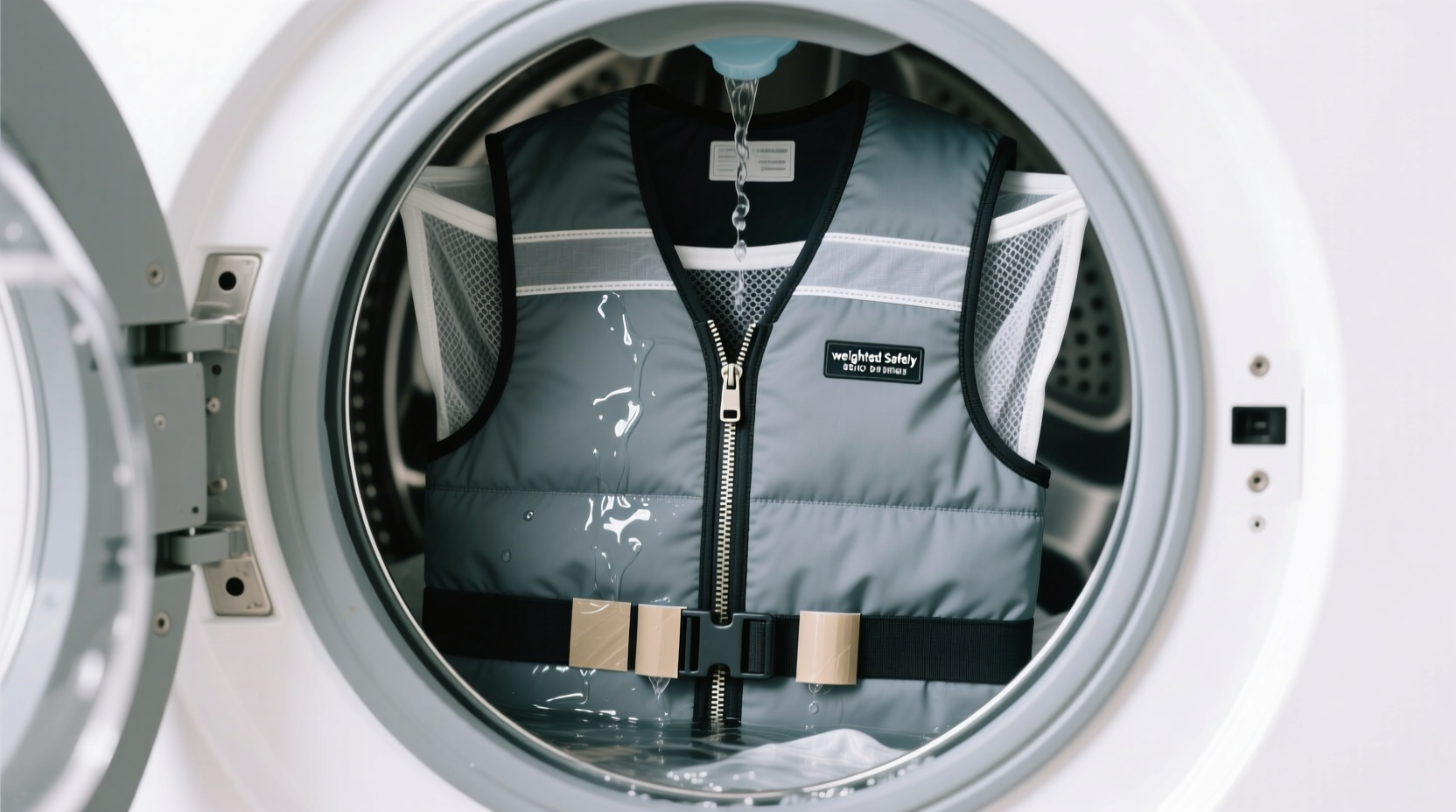 how to wash weighted vests without sand leakage