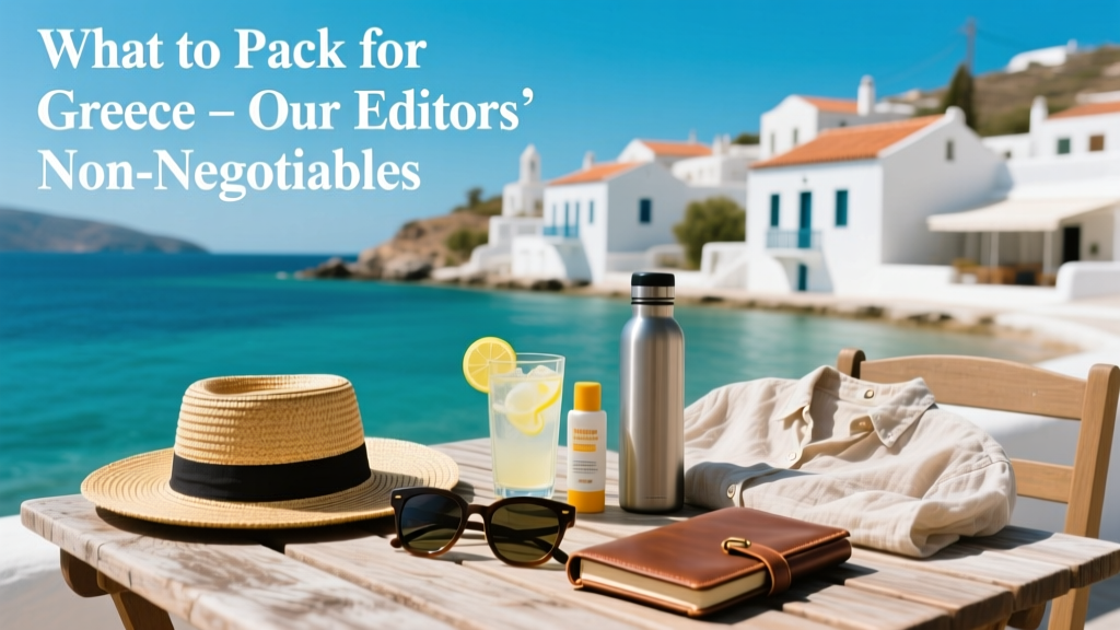 What To Pack For Greece: Our Editors’ Island Non-Negotiables