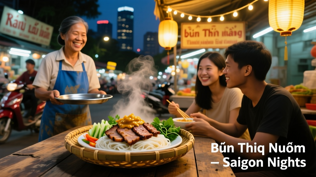 Bún Thịt Nướng in Saigon: A Street-Side Symphony of Smoke, Vermicelli, and Cultural Memory