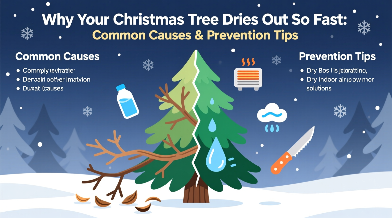 why does my christmas tree dry out so fast common causes and how to prevent needle drop