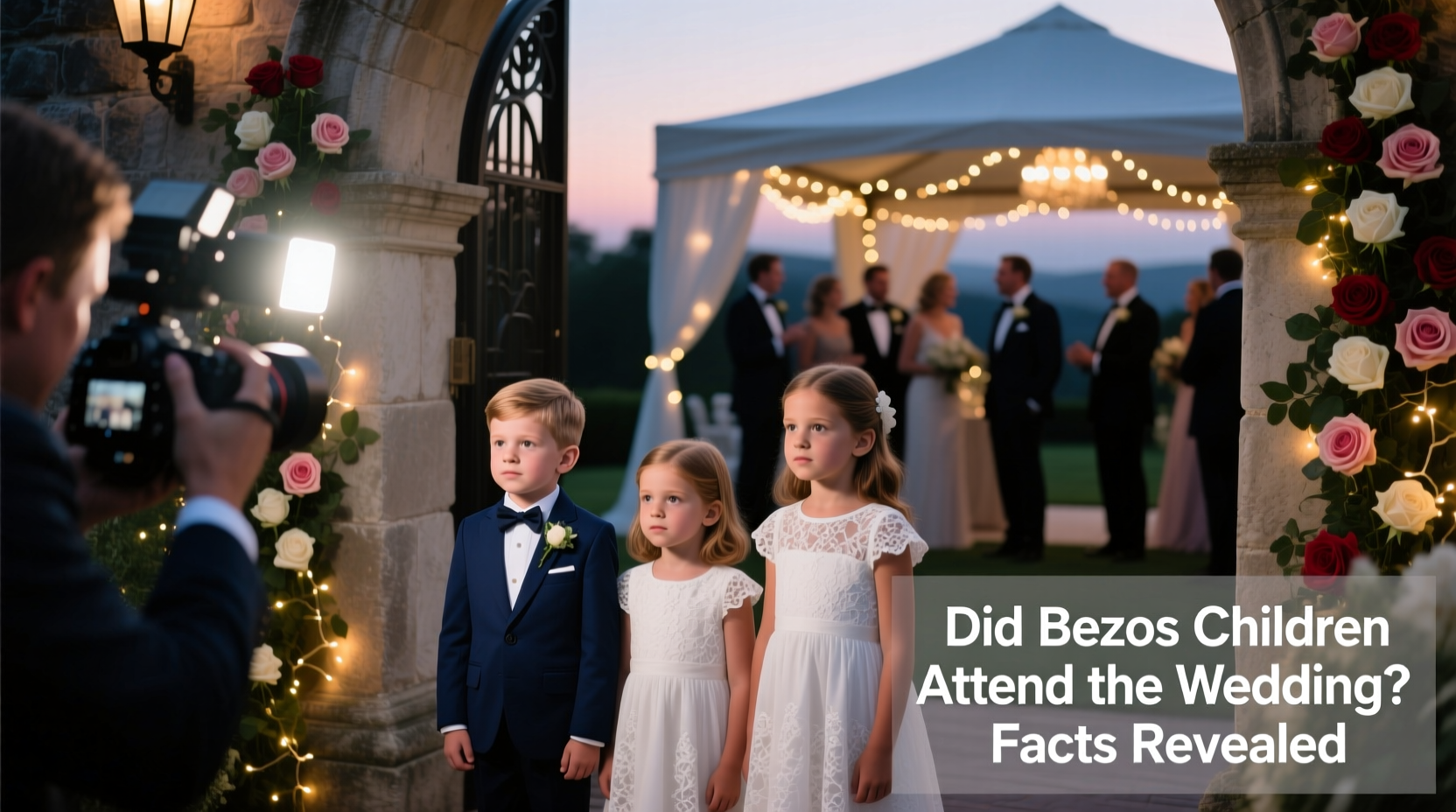 did bezos children attend the wedding
