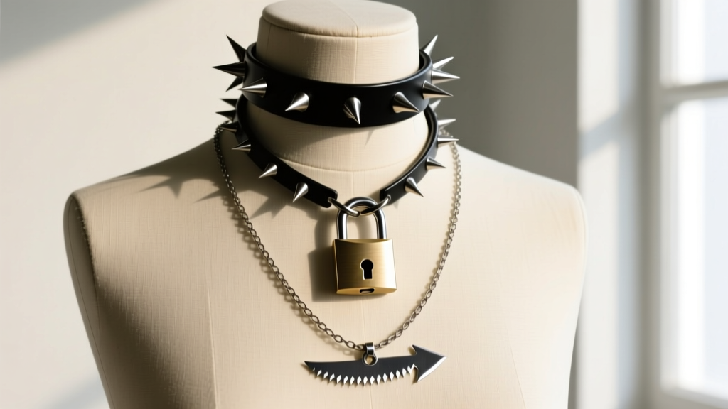 Repurpose A Rope Punk Rock Necklace Trends 2026: Grunge Revival & Metal Layering ...