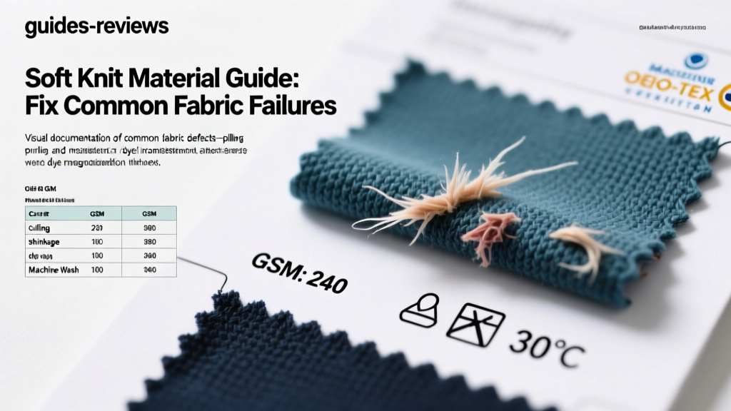 Soft Knit Material Guide: Fix Common Fabric Failures