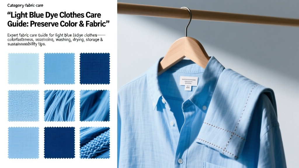 Light Blue Dye Clothes Care Guide: Preserve Color & Fabric
