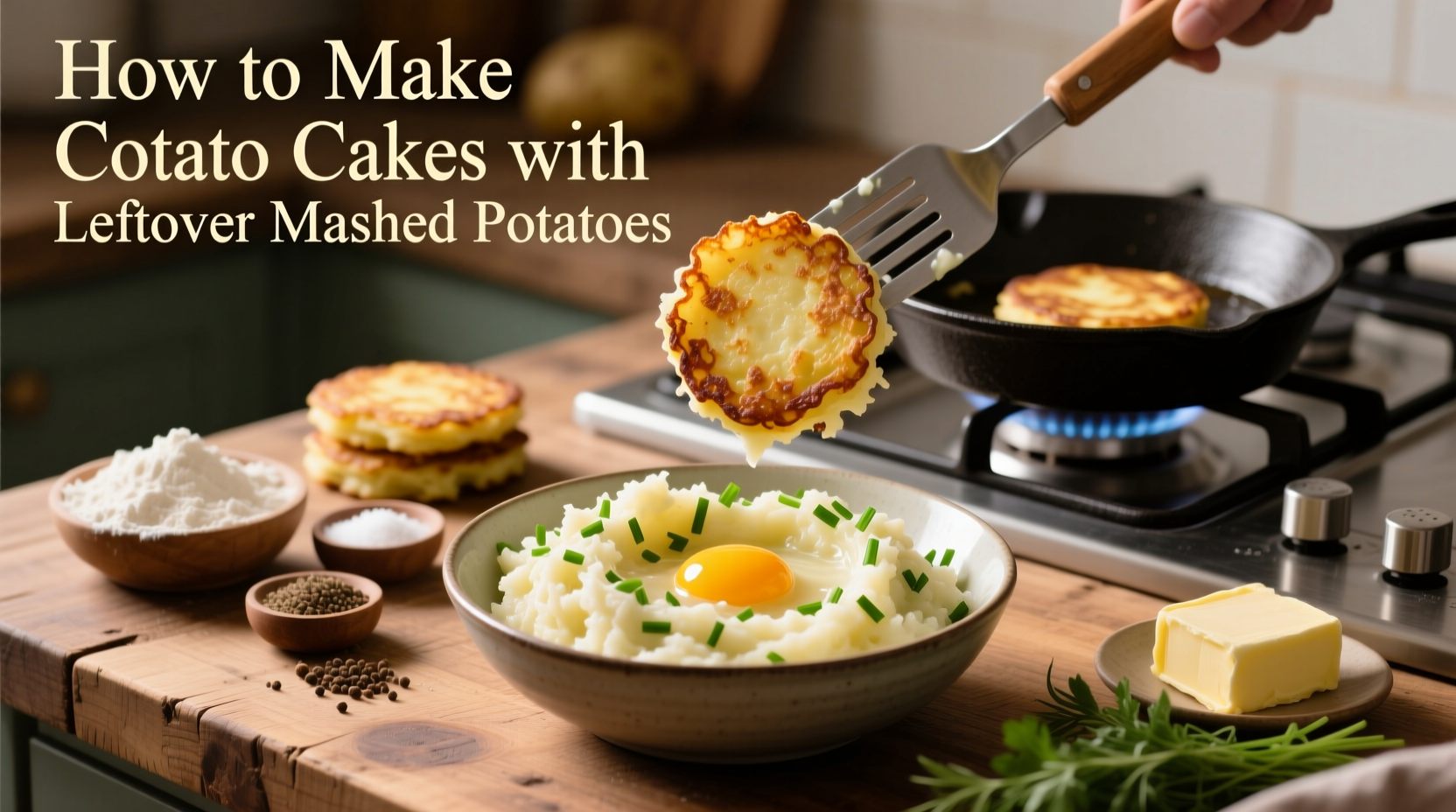 Perfect Potato Cakes from Leftover Mashed Potatoes Recipe