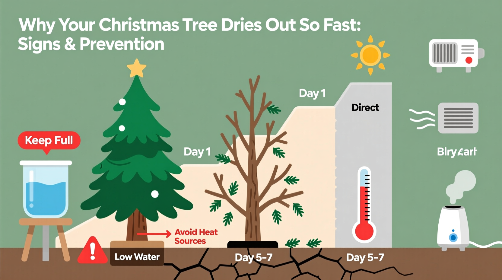 why does my christmas tree dry out so fast signs to watch and how to prevent it