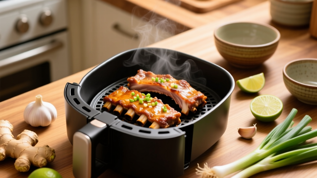 Crispy Boneless Pork Ribs in Air Fryer (25 Min)