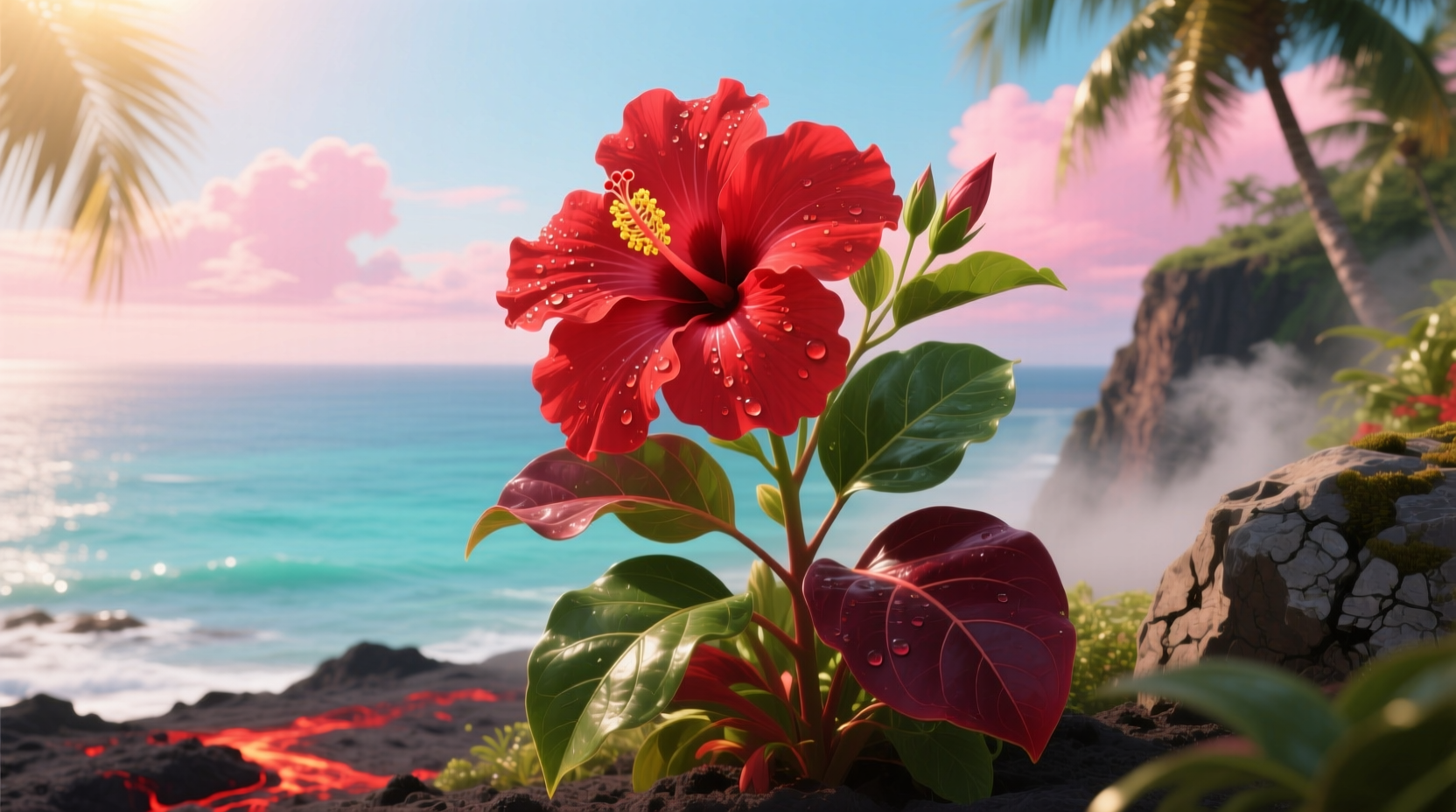 red hawaiian plant