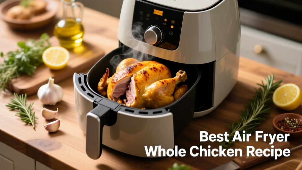 Best Air Fryer Whole Chicken Recipe (Crispy & Juicy!)