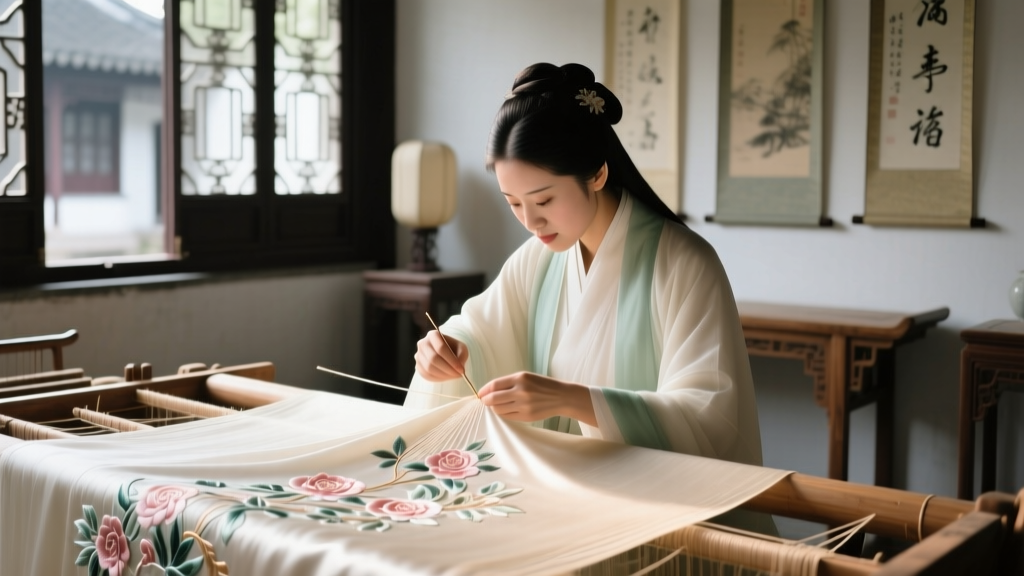 Suzhou Silk Embroidery: Preserving Hanfu's Intangible Heritage