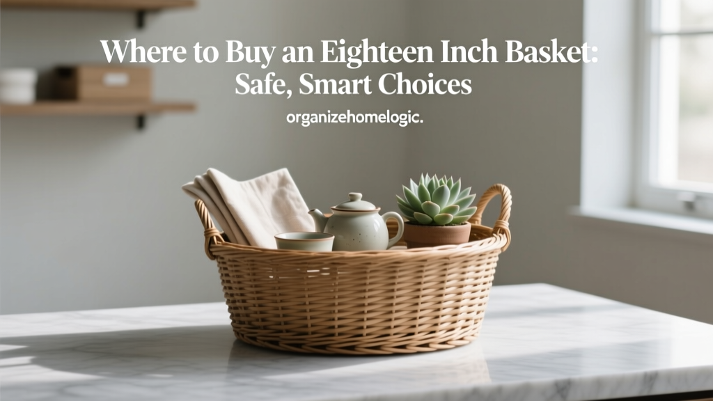 Where to Buy an Eighteen Inch Basket: Safe, Smart Choices