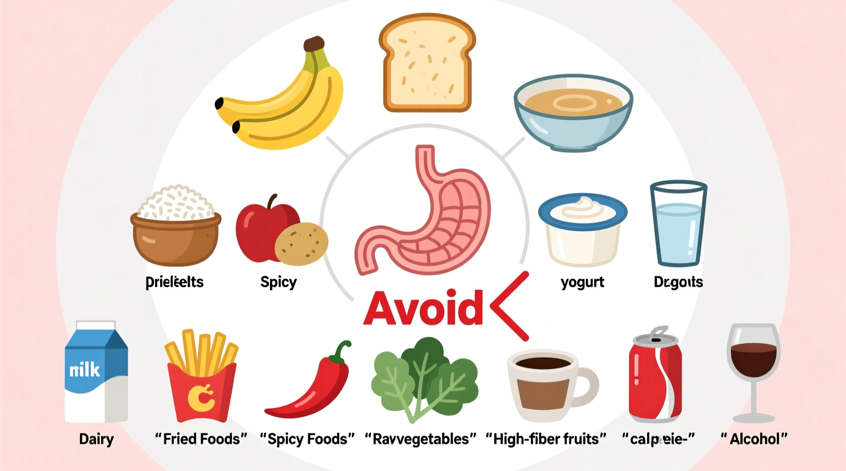 what foods to avoid when you have diarrhoea