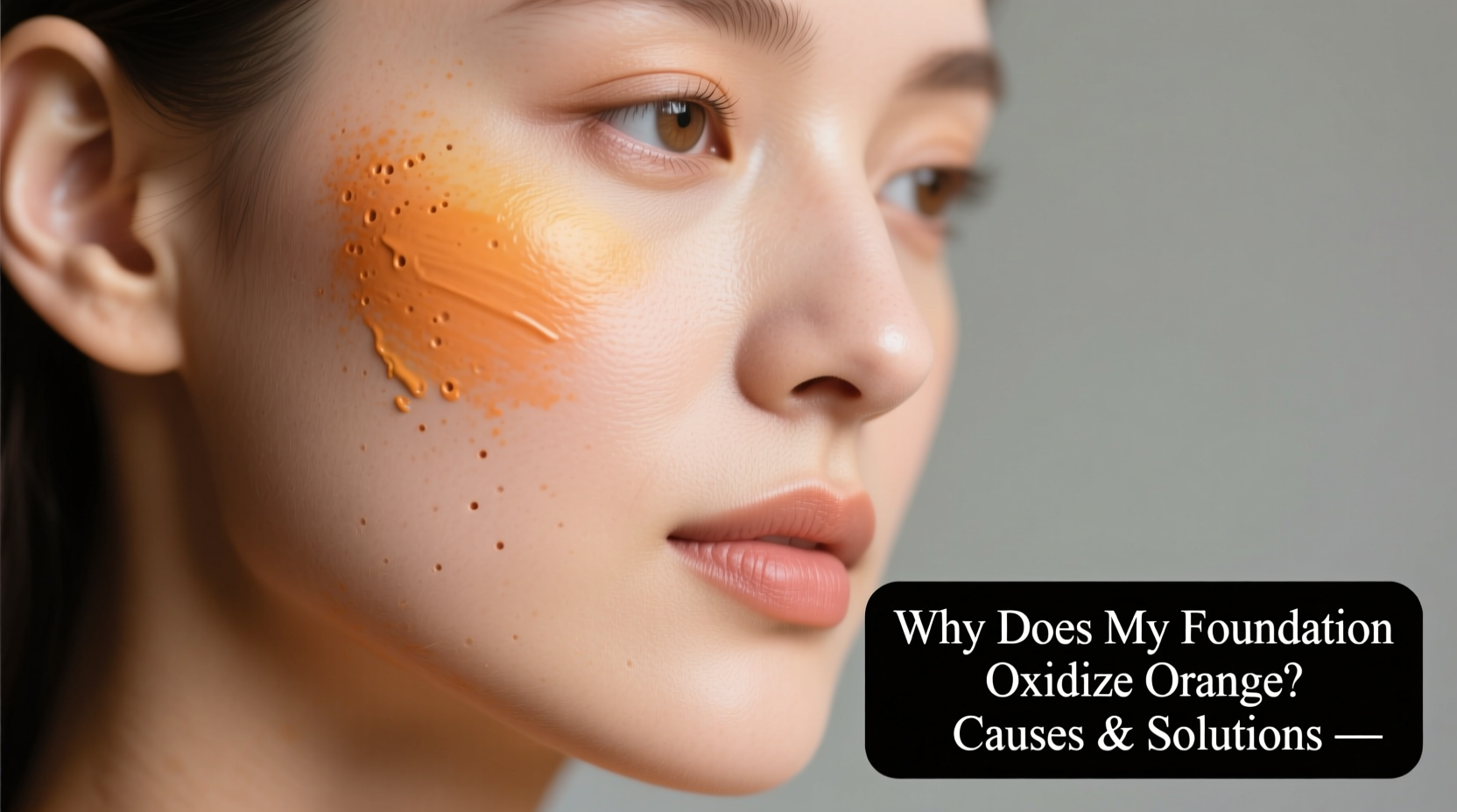 why does my foundation oxidize orange on my face causes solutions