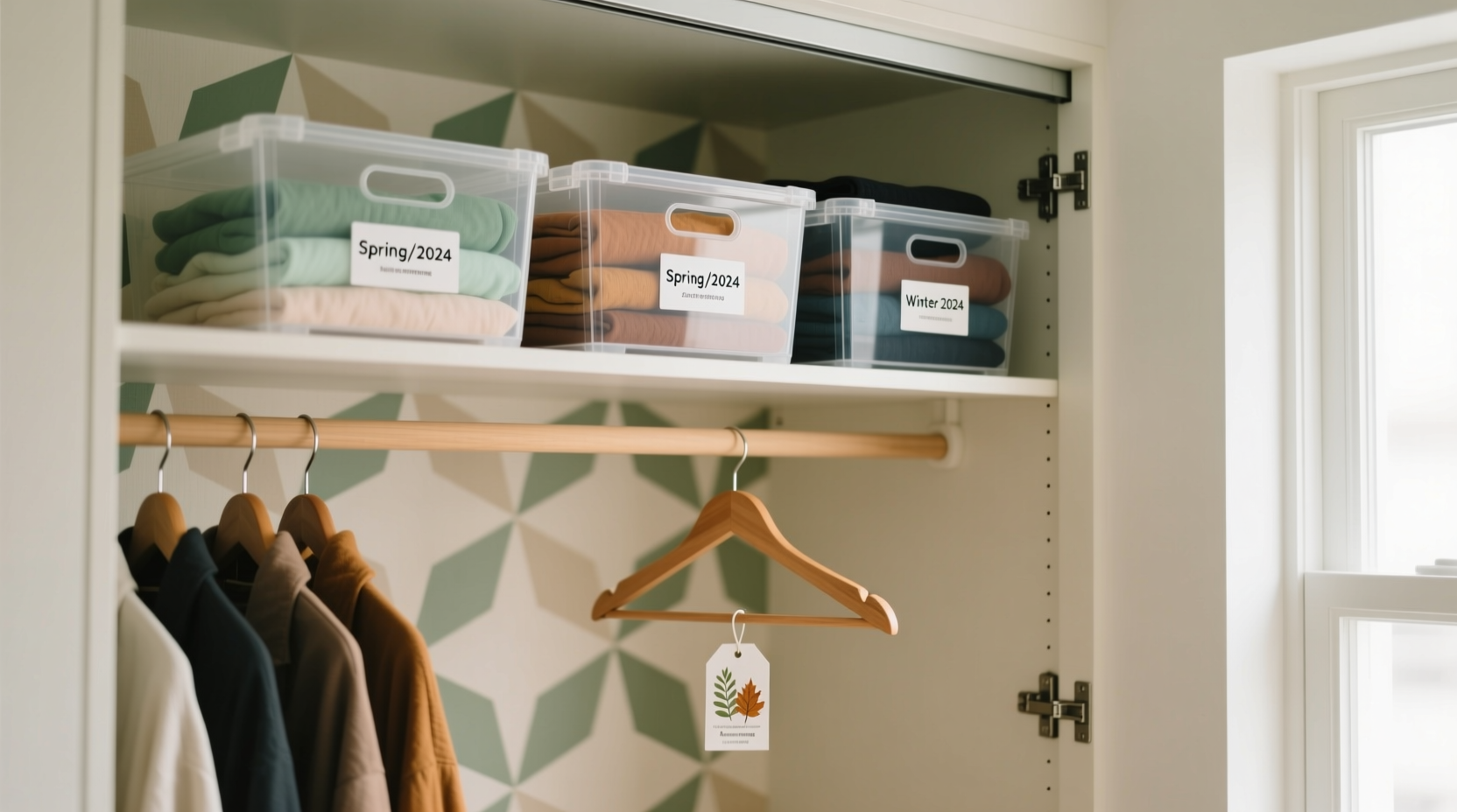 how to rotate seasonal clothes without cluttering small spaces