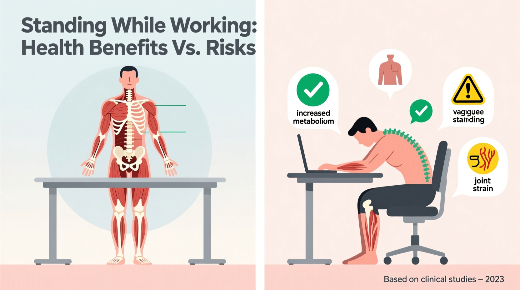 is standing while working really healthier or does it cause new problems