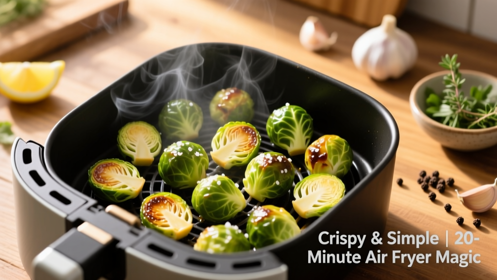Crispy Air Fryer Brussels Sprouts Recipe (Simple!)