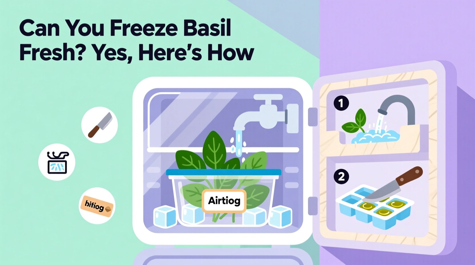 Freeze Basil for 6 Months | TheHomeSprouts