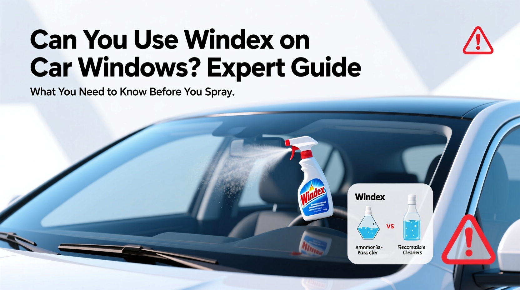 can you use windex on car windows