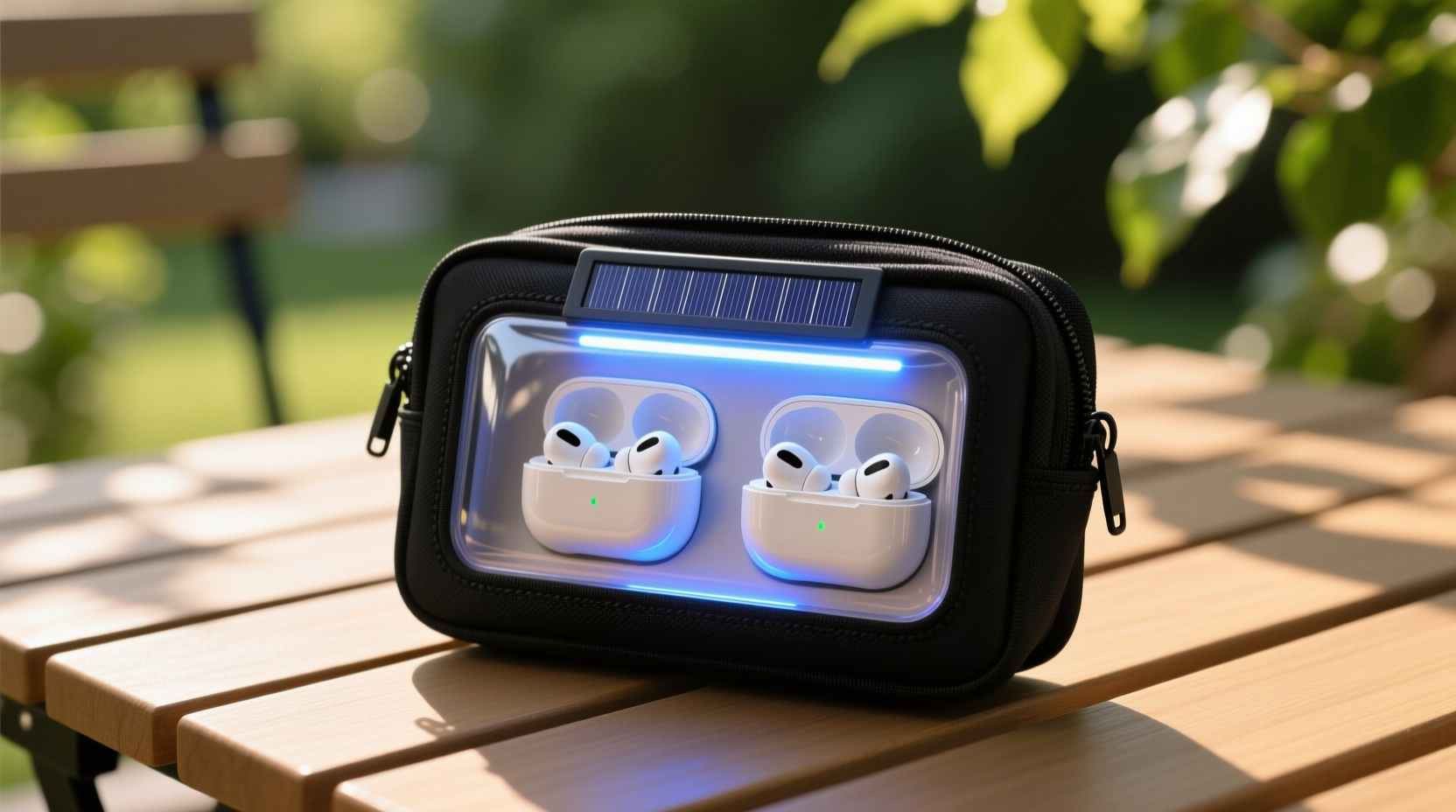 eco friendly cleaning solar uv for earbud cases