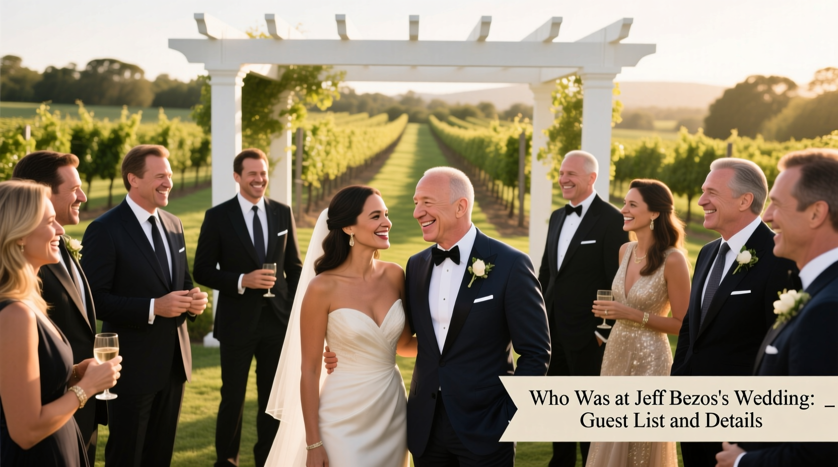 who was at jeff bezos wedding