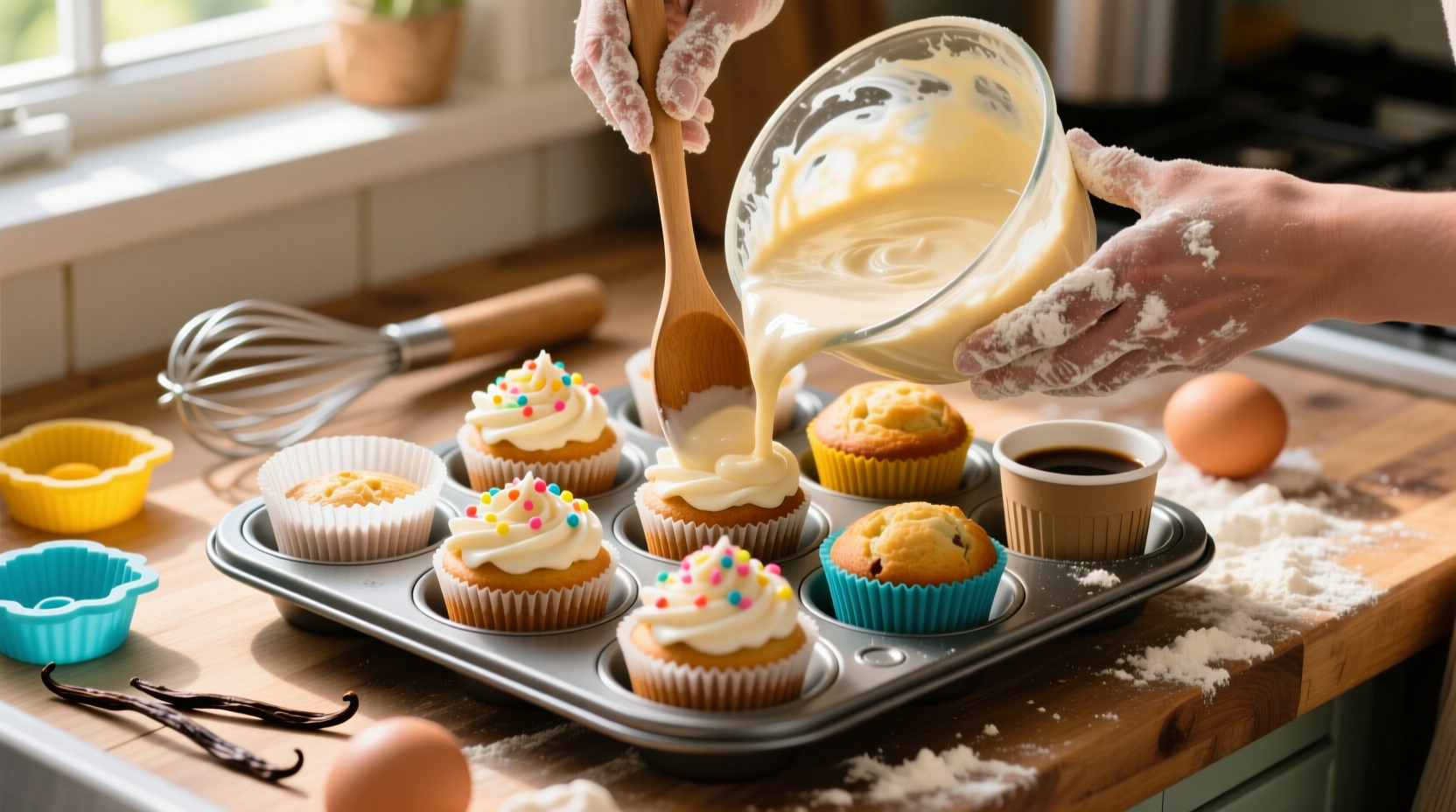 make cupcakes or muffins without a muffin tin