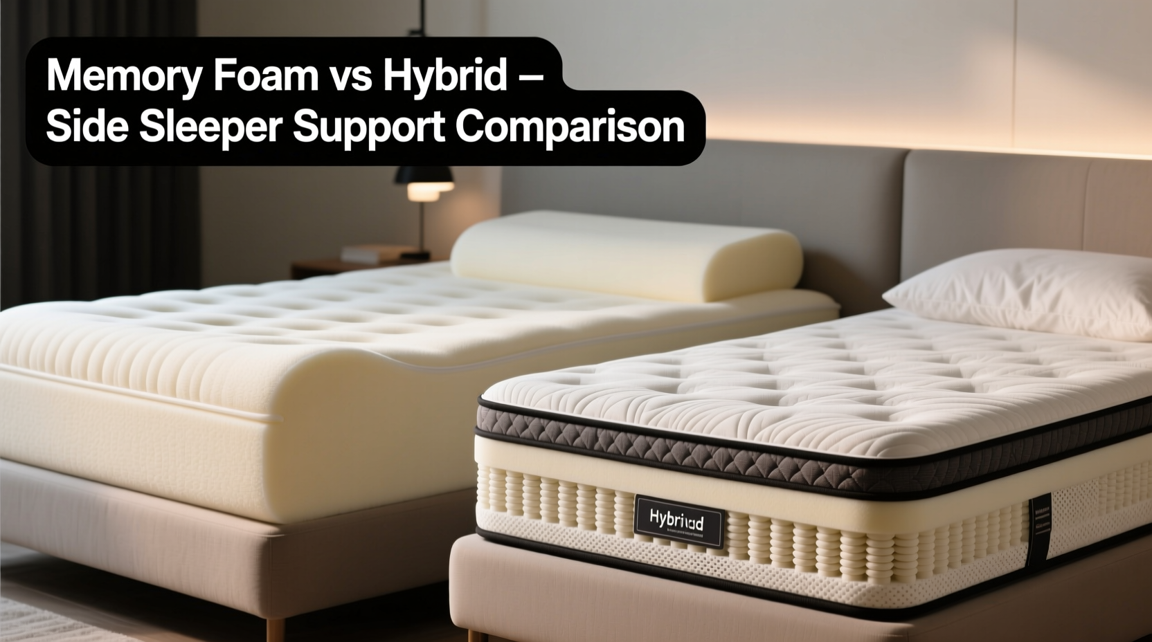 memory foam mattress vs hybrid which offers better support for side sleepers