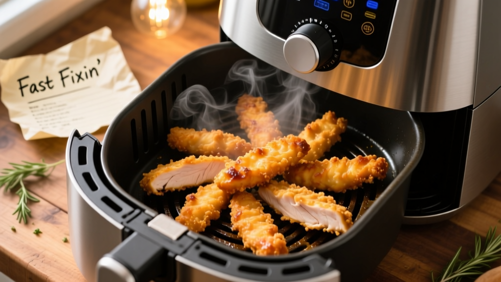 Fast Fixin Chicken Strips in Air Fryer (Crispy & Easy!)