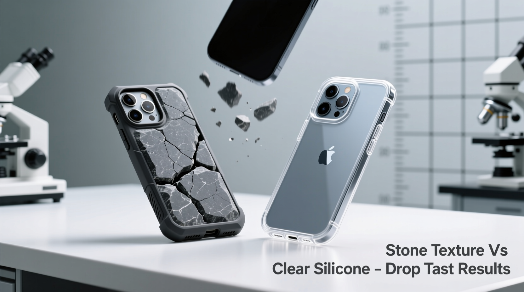 stone texture case vs clear silicone which protects your phone better from drops