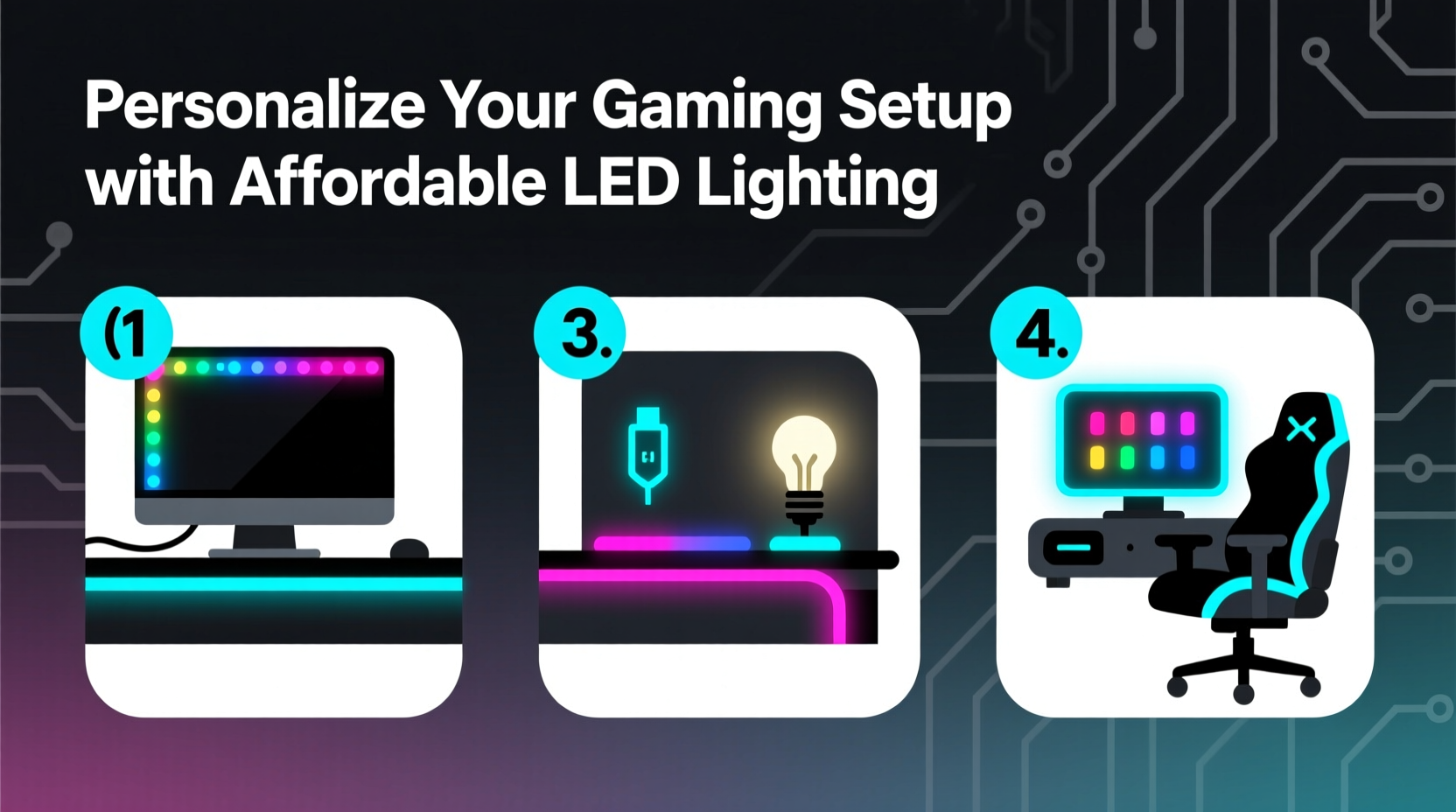 how to personalize your gaming setup with affordable led lighting