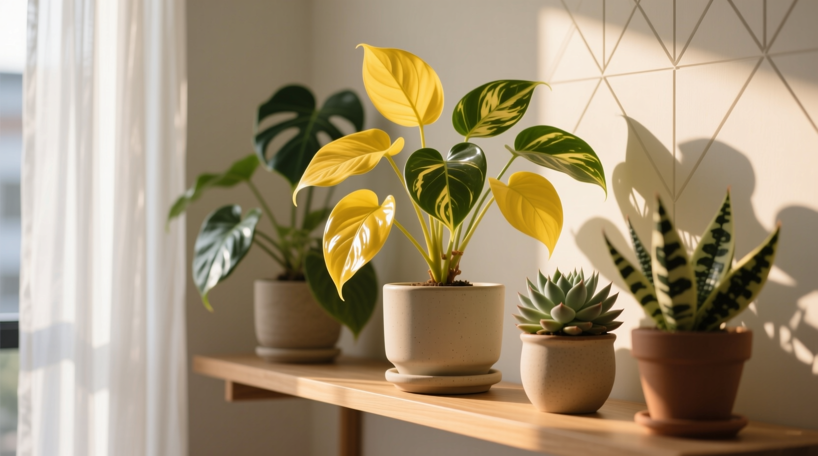 yellow indoor plants